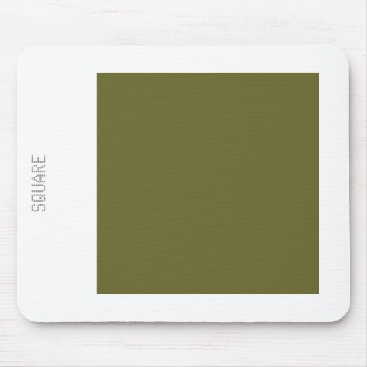 Platz: Deep Olive and White Mousepad (Vorne)