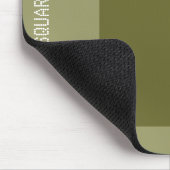 Platz: Deep Olive und Khaki Mousepad (Ecke)