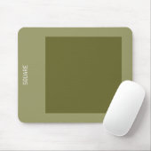 Platz: Deep Olive und Khaki Mousepad (Mit Mouse)