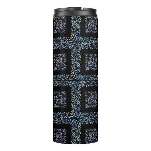 Platz der arabischen Buchstaben Thermosbecher (Rückseite)