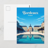 Platz der Börse Frankreich Postkarte (Vorne/Hinten)