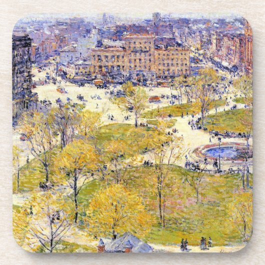 Platz der Gewerkschaft im Frühjahr von Frederick C Untersetzer (Vorderseite)