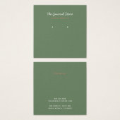 Platz der grünen Ohrkarte (Vorne & Hinten)