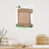 Platz der Multiplikation von Wild Life Poster (Küche)