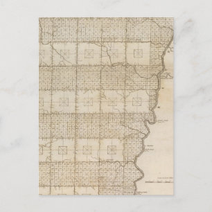 Platz der sieben Ränder von Townships Postkarte