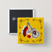 Platz der spanischen Souvenirs Ecke Button (Vorne & Hinten)