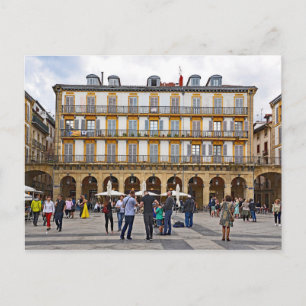 Platz der Verfassung in San Sebastian-Donostia. Postkarte