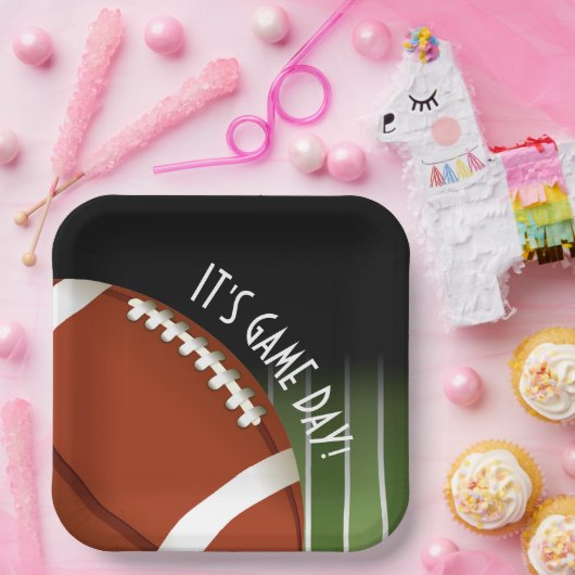 Platz des Fußballspiels Pappteller (Party)