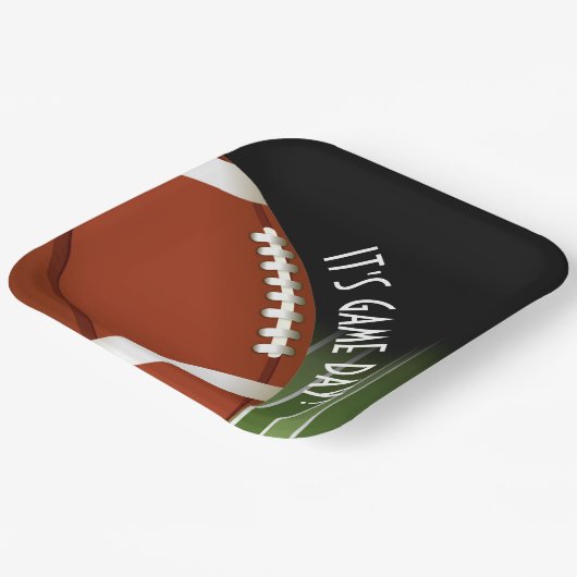 Platz des Fußballspiels Pappteller (Gewinkelt)