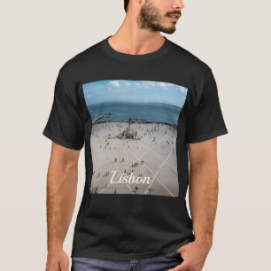 Platz des Handels von oben in Lissabon, Portugal T-Shirt