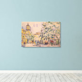 Platz des Hotel de Ville in Aix-en-Provence Leinwanddruck (Insitu (Holzboden))