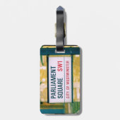 Platz des Parlaments - Stadt Westminster Tag Gepäckanhänger (Rückseite vertikal)