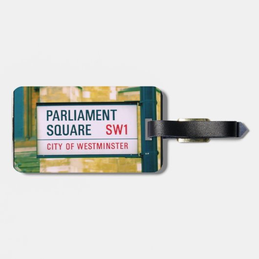 Platz des Parlaments - Stadt Westminster Tag Gepäckanhänger (Rückseite horizontal)