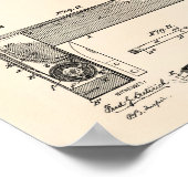 Platz des Schreiners 1893 Patentkunst Alter Peper Poster (Ecke)