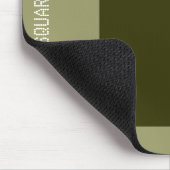 Platz: Dk Olive und Khaki Mousepad (Ecke)
