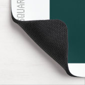 Platz: dunkelgrün und weiß mousepad (Ecke)