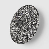 Platz eins von Brian Benson Runde Wanduhr (Winkel)
