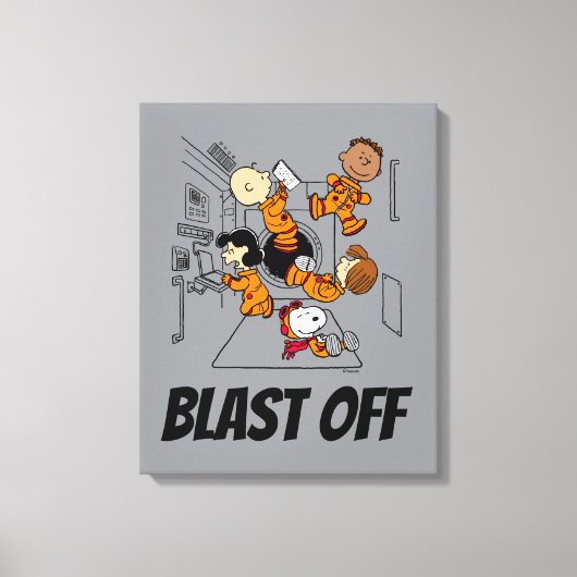 PLATZ | Erdnussbande im Weltraum Leinwanddruck (Vorderseite)