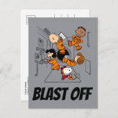 PLATZ | Erdnussbande im Weltraum Postkarte (Vorne/Hinten)