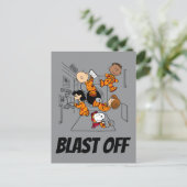 PLATZ | Erdnussbande im Weltraum Postkarte (Stehend Vorderseite)