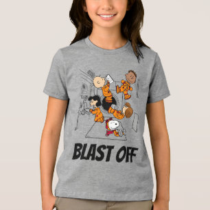 PLATZ   Erdnussbande im Weltraum Tri-Blend Shirt