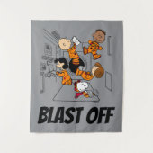 PLATZ | Erdnussbande im Weltraum Wandteppich (Vorderseite)