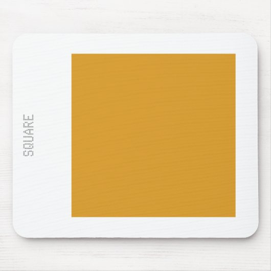 Platz - Farbe Gold und Weiß Mousepad (Vorne)