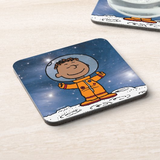 PLATZ | Franklin Astronaut Getränkeuntersetzer (Linke Seite)