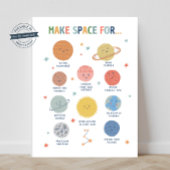 Platz für 18x24-Klassenposter Poster