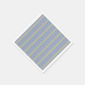 Platz für Blau und Sandstreifen Serviette (Ecke)