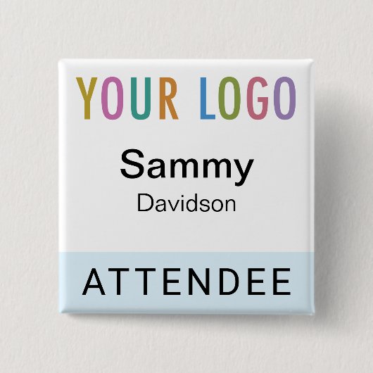 Platz für das hellblaue Abzeichen-Event-Logo Button (Vorderseite)