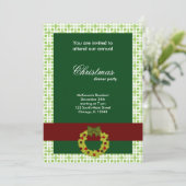 Platz für das Weihnachtsessen Einladung (Stehend Vorderseite)
