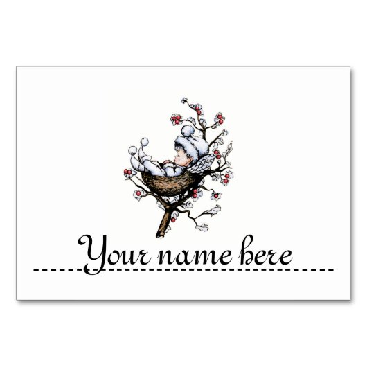 Platz für den Weihnachtstisch - Tischnummer (Vorderseite)