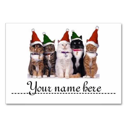 Platz für den Weihnachtstisch - Tischnummer (Vorderseite)