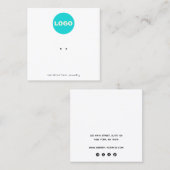 Platz für die Anzeige des Platzes für die Platzier Quadratische Visitenkarte (Vorne/Hinten)