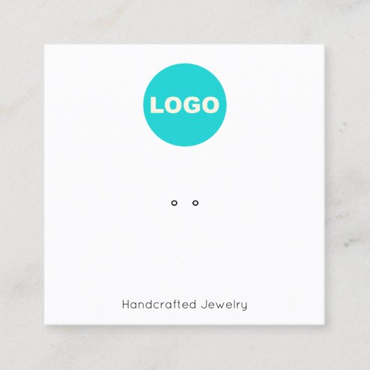 Platz für die Anzeige des Platzes für die Platzier Quadratische Visitenkarte (Vorderseite)