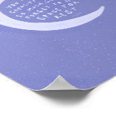 Platz für die Erholung - Lila Schlafzimmerdekor Poster (Ecke)