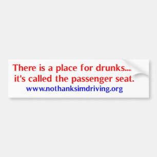 Platz für drunks autoaufkleber
