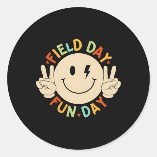 Platz für Feldaufenthalte für Lehrer Runder Aufkleber (Vorderseite)