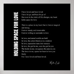 Platz für Liebe Poster-Dekoration Poster