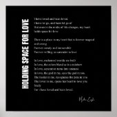 Platz für Liebe Poster-Dekoration Poster (Vorne)