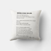 Platz für Lieben Kissen (Rückseite)