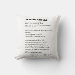 Platz für Lieben Kissen