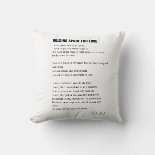 Platz für Lieben Kissen (Vorderseite)