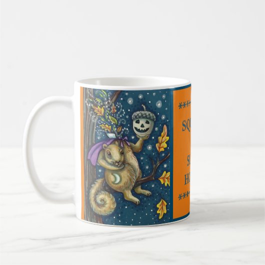 PLATZ FÜR SCHLAFHOLZ & ACORN, FUNNY HALLOWEEN KAFFEETASSE (Links)