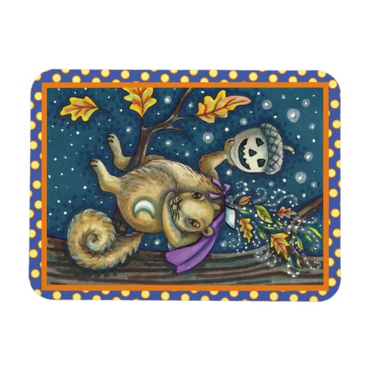 PLATZ FÜR SCHLAFHOLZ & ACORN, FUNNY HALLOWEEN MAGNET (Horizontal)