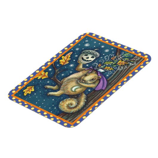 PLATZ FÜR SCHLAFHOLZ & ACORN, FUNNY HALLOWEEN MAGNET (Linke Seite)