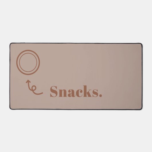 Platz für Snacks Der sonnige Schreibtisch matt Bür Schreibtischunterlage (Vorderseite)