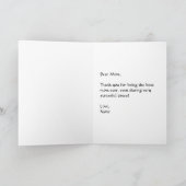 Platz geklappte Muttertagskarte Karte (Innenseite)