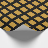 Platz - Goldbraun auf Weiß Geschenkpapier (Ecke)